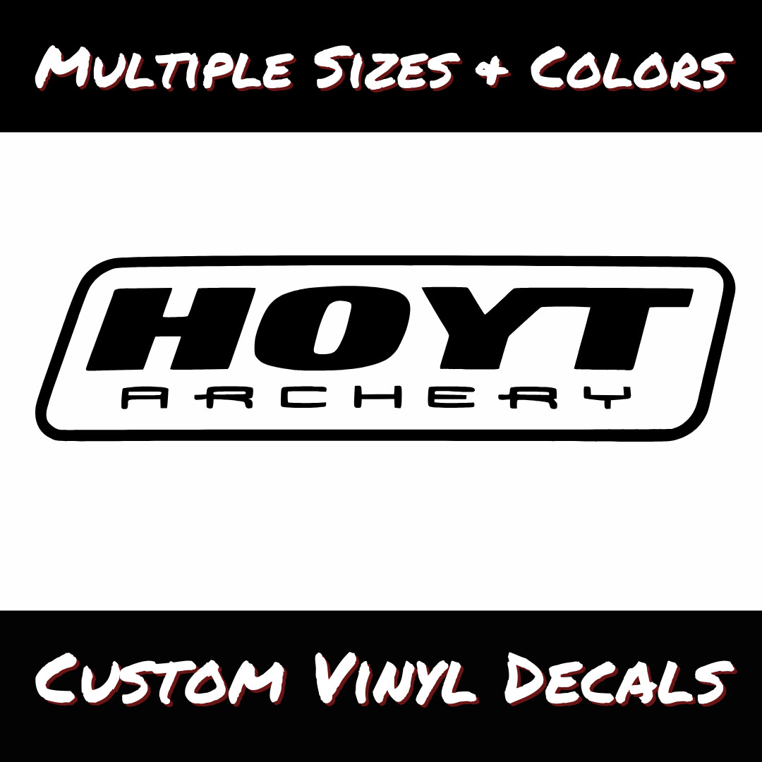 Hoyt Archery Vinyl Decal Sticker - Bow Hunting, Target, Archery, Bow Arrows