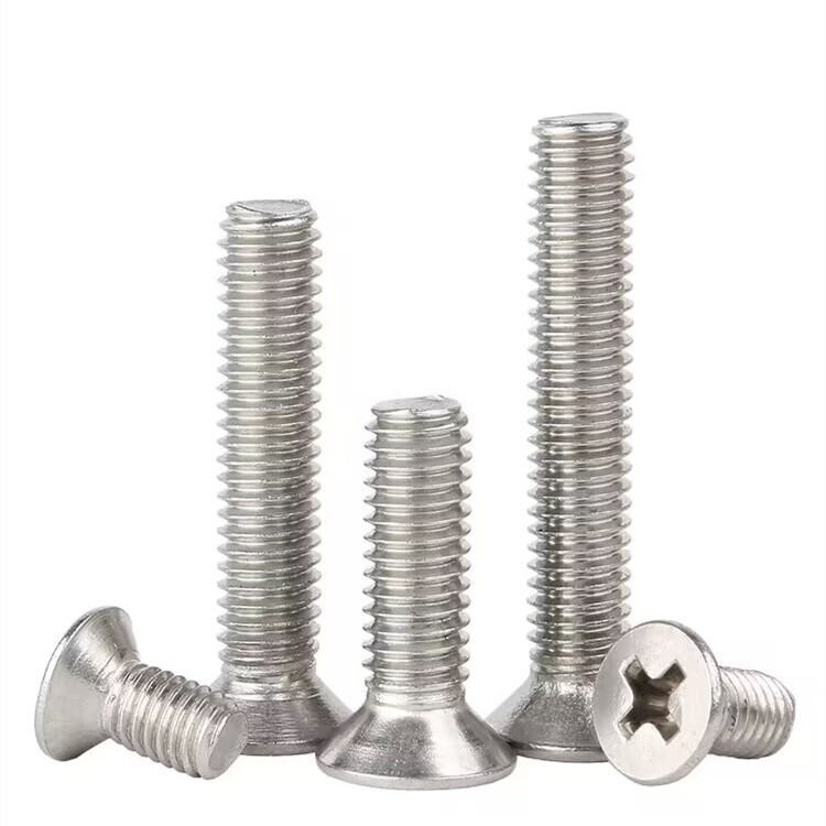 10/50pcs M1-M8 Mini Small Micro Cross Flat Countersunk Head Bolt Screw