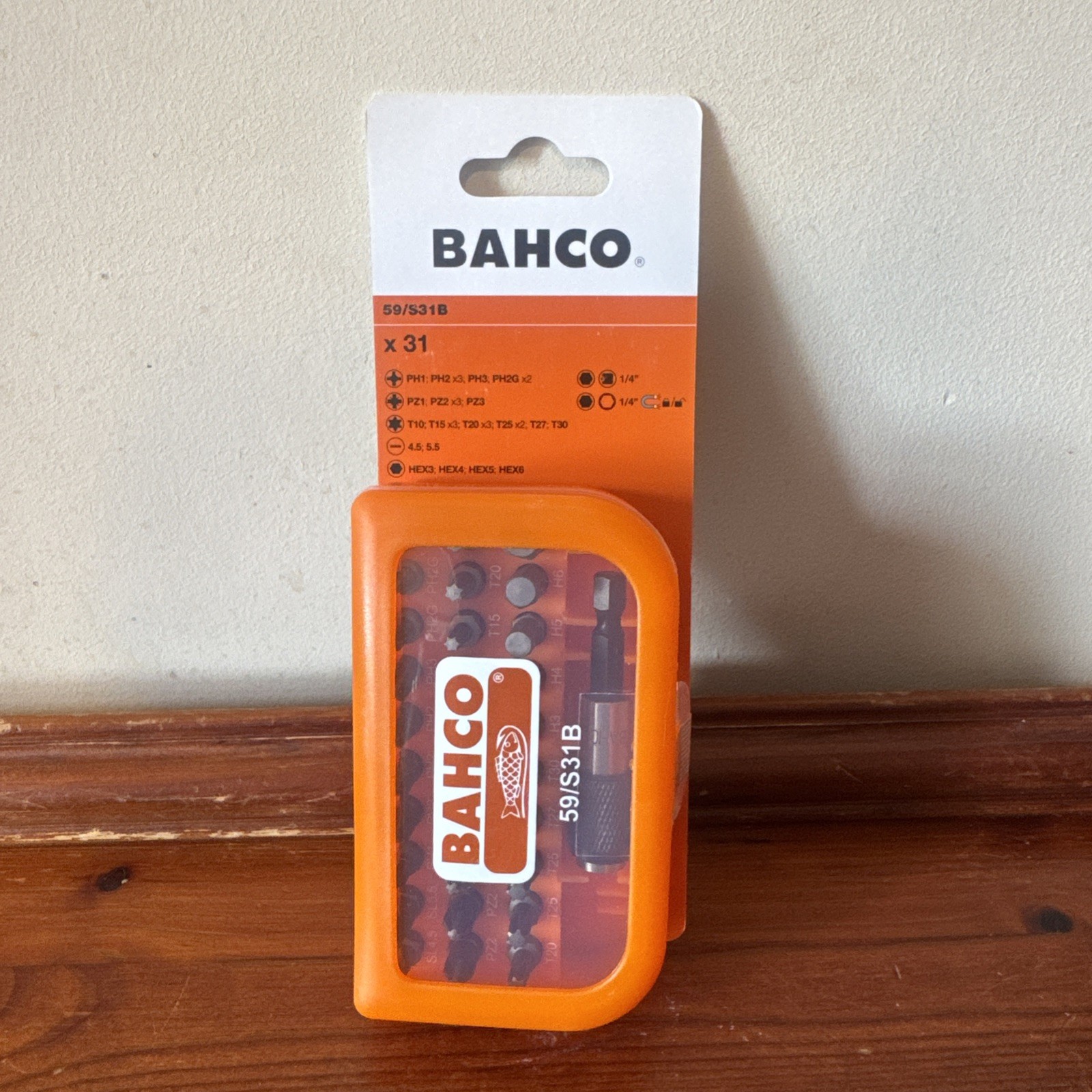 Bahco 59S31B 31 Piece 1/4" Bit Set