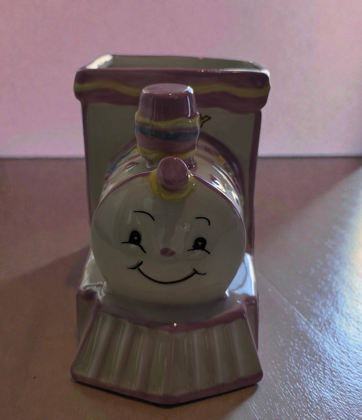 Ceramic Baby Train Planter Vase Decor