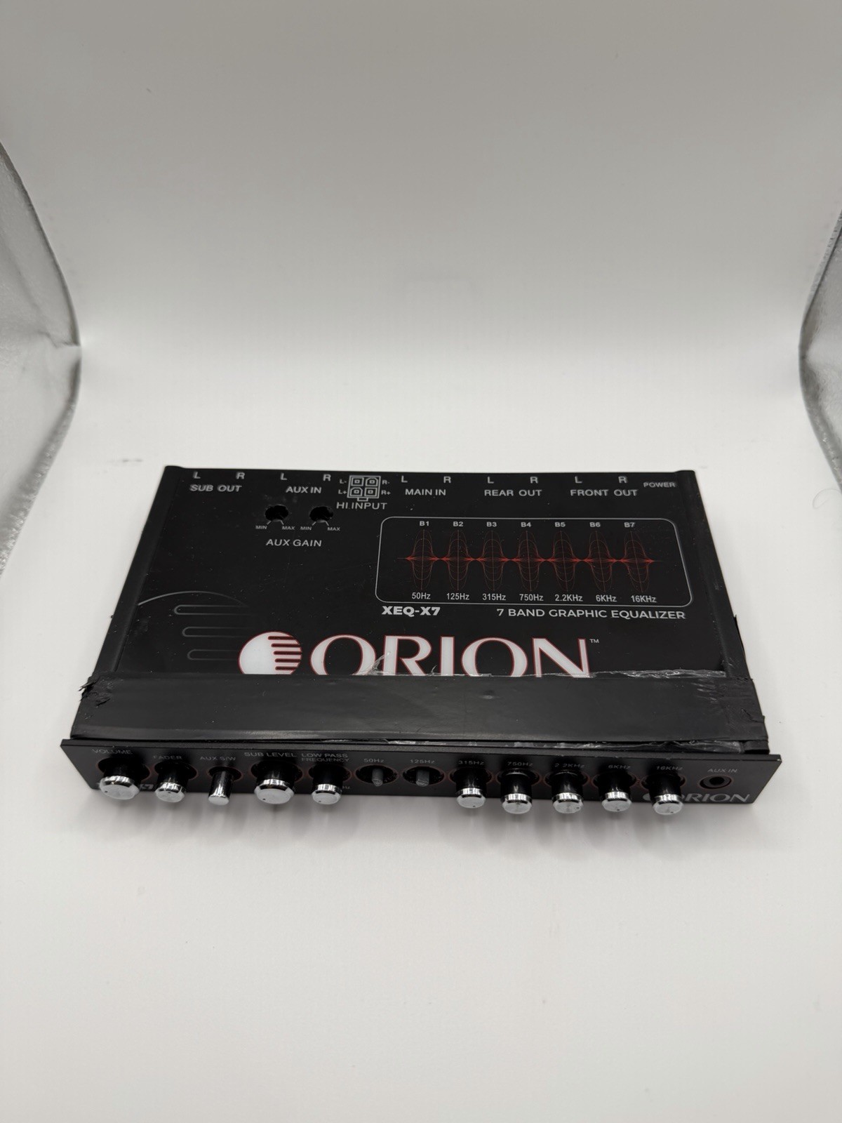 ORION XEQ-X7 7-BAND GRAPHIC EQUALIZER HALF-DIN CAR EQ