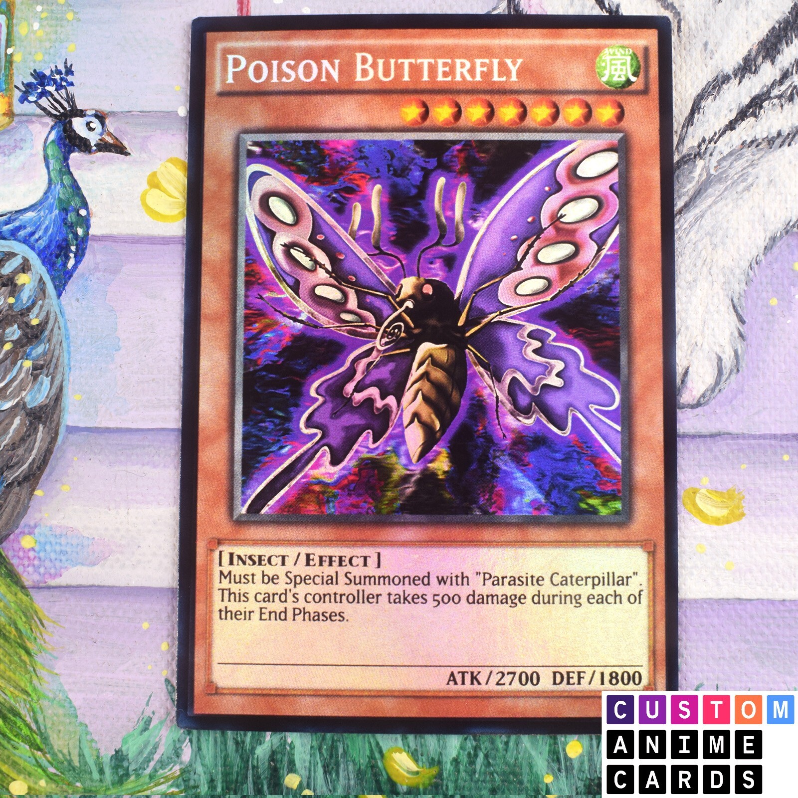 Poison Butterfly ANIME EFFECT HOLO card