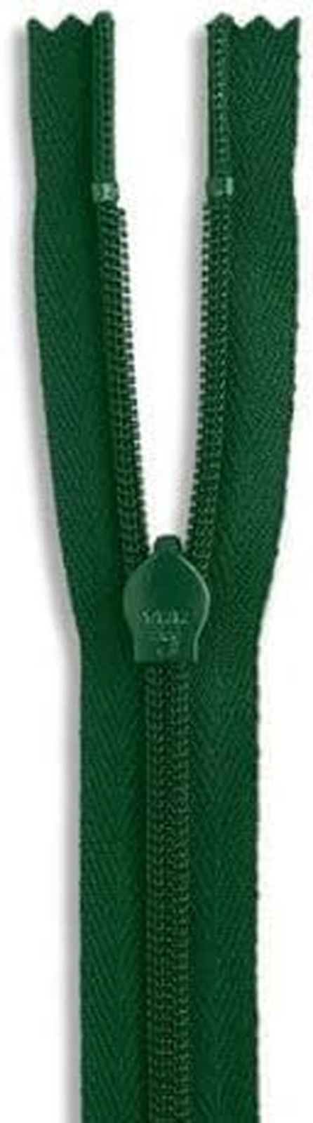 12" Green Zipper Crafts - Non-Separating Nylon Zipper for Sewing