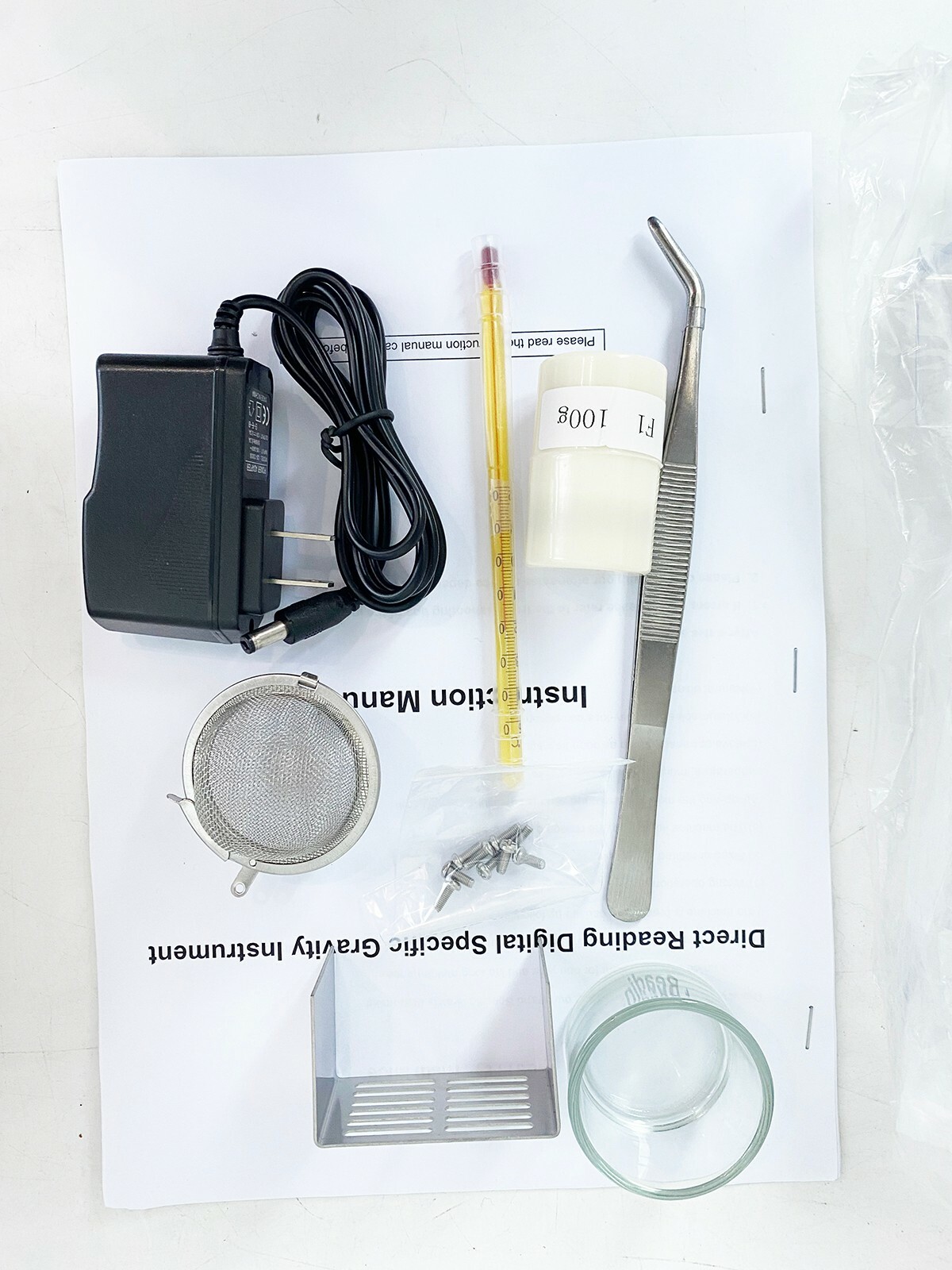 Solid Rubber Density Meter with Maximum Weight 2000g Resolution 0.001g/cm³