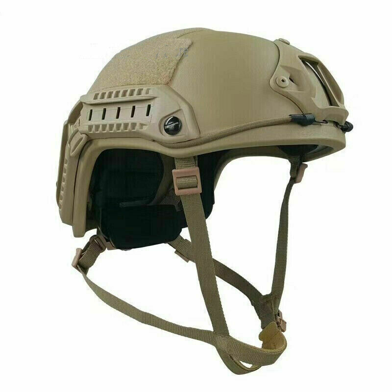 US STOCK! FAST NIJ IIIA Ballistic Helmet UHMW-PE Bulletproof Khaki Military L