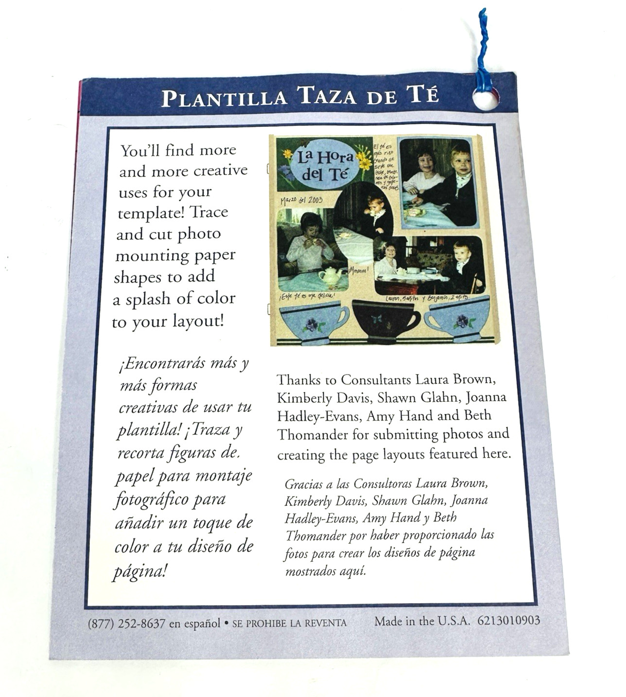 2003 Creative Memories Tea Cup Template Scrapbooking Crafts Journal Boxes More