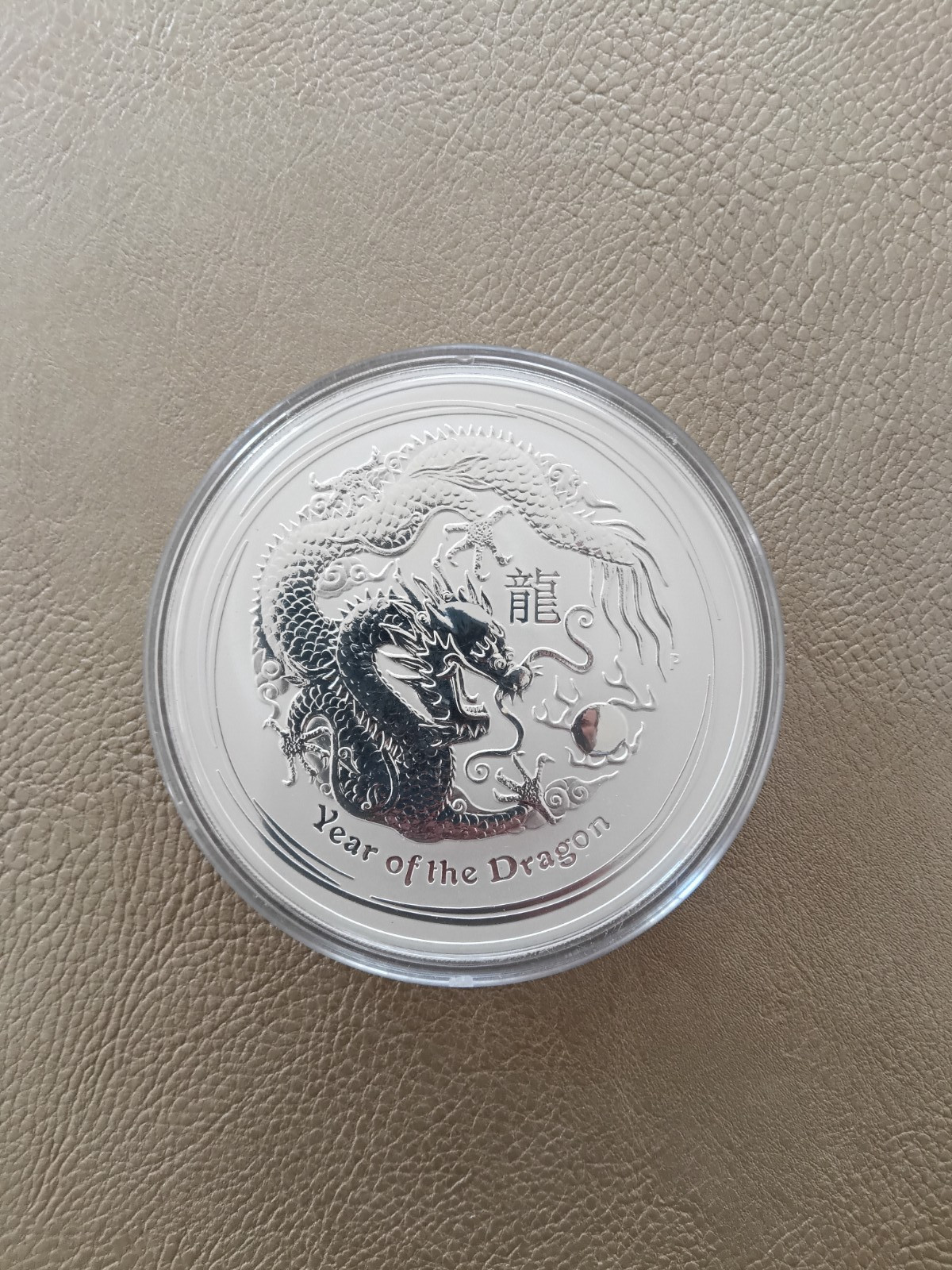 2012  10 Ounce (Oz) Silver Round Australia Year of the Dragon 10 Dollars coin