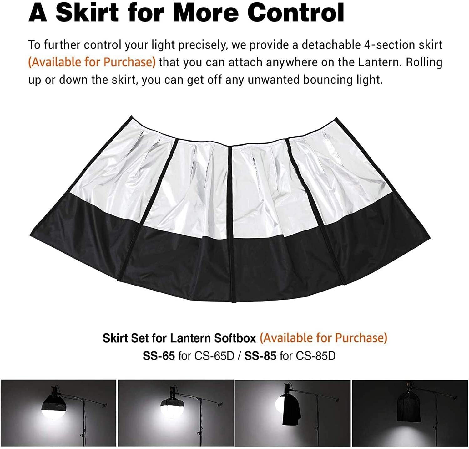 US Godox CS-85D Lantern Softbox Soft Lighting Modifier for Godox Amaran Smallrig