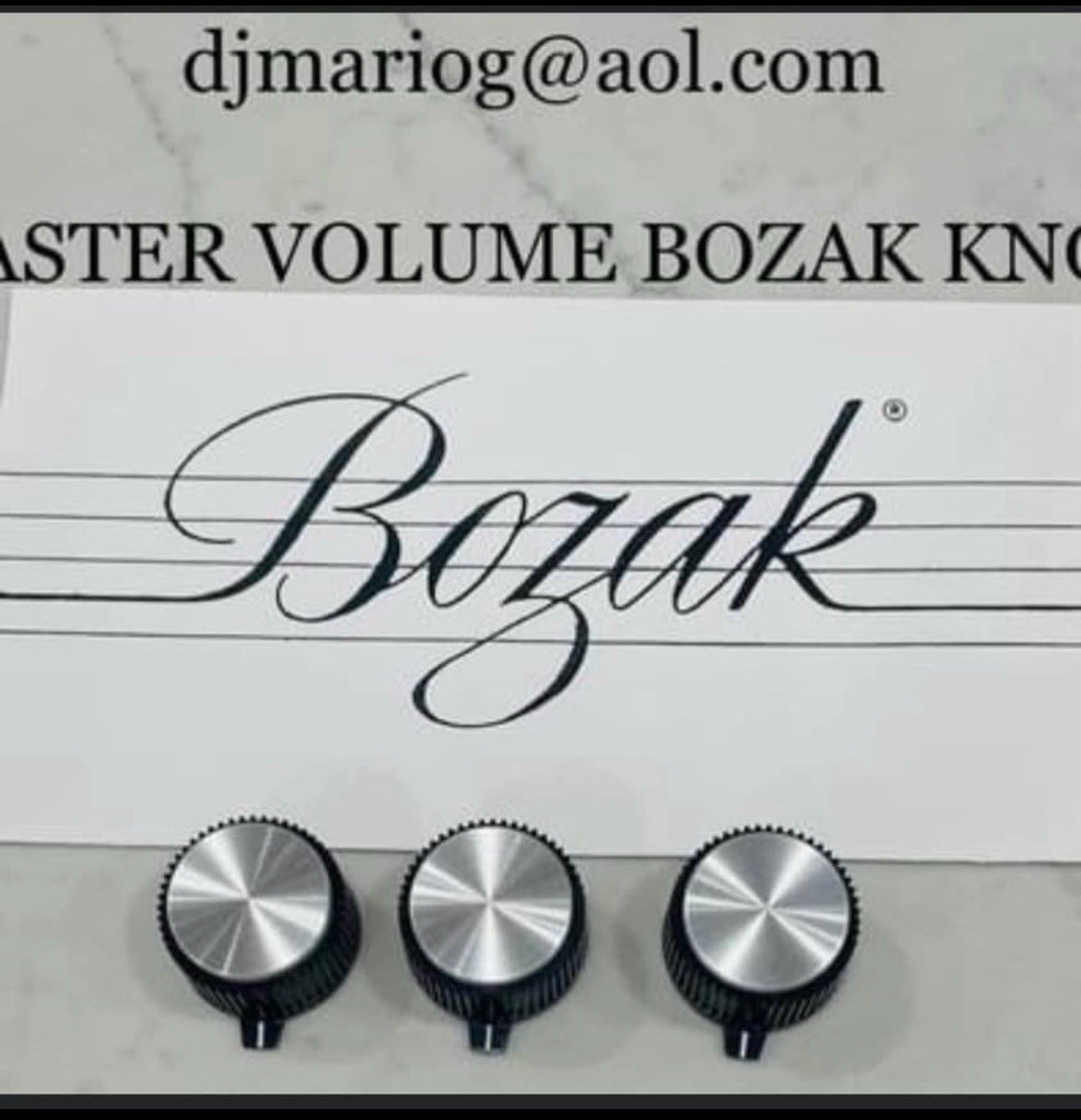 Error on listing 1 pc Bozak Mixer Large Volume Knob