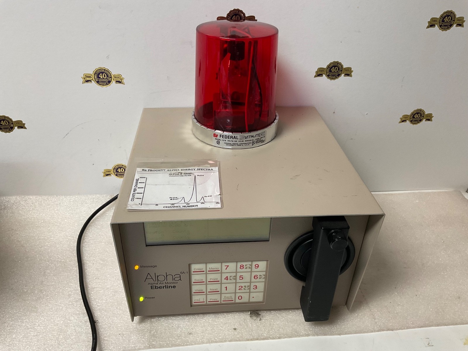 Eberline Alpha Air Monitor Alpha6A-1 Alpha 6A-1 particular isotopes
