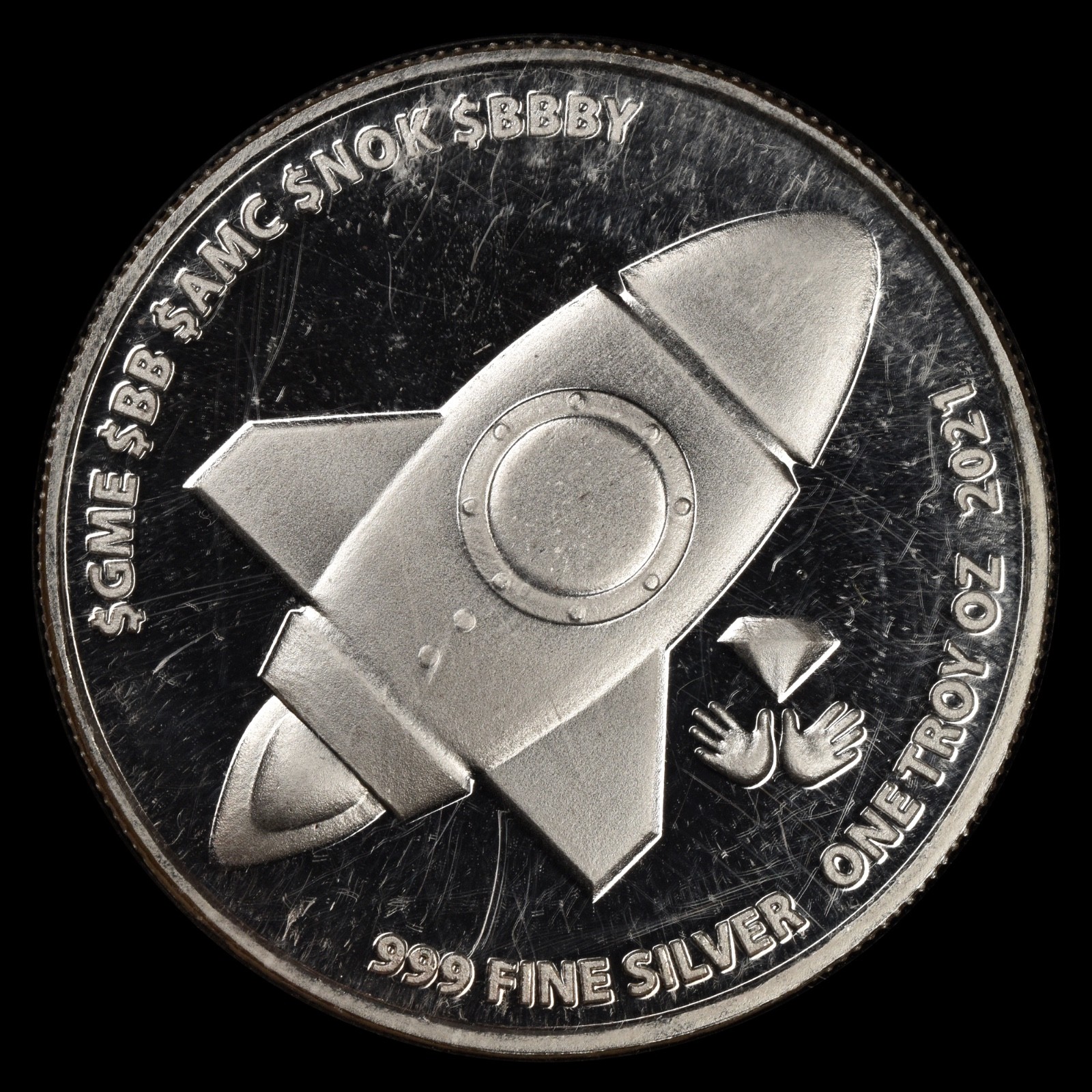 2021 Blockchain Mint 1oz Silver Round