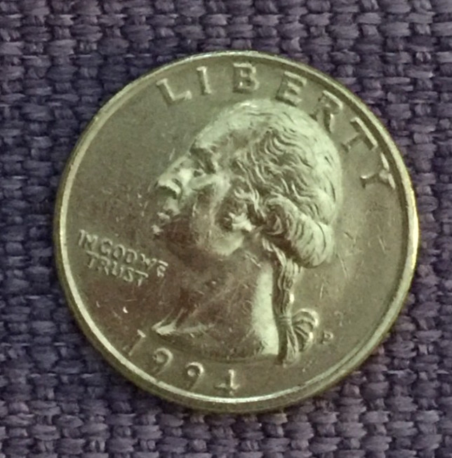 1994 P Washington quarter, actual coin in picture free S/H