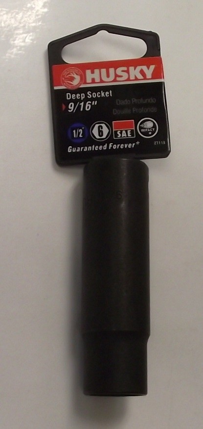 HUSKY 27118 1/2" Drive 9/16" 6 Point Deep Impact Socket