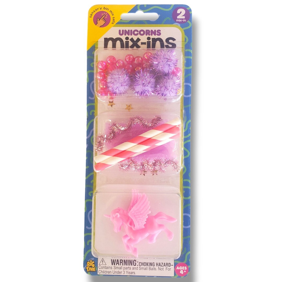#BQ New In Package Big Time Mix-Ins Sensory Craft Toys Bin Set Unicorn
