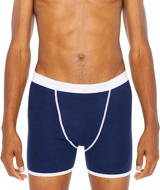 American Apparel Men's Baby Rib Boxer Brief, assreted colors 100% cotton 12 pk