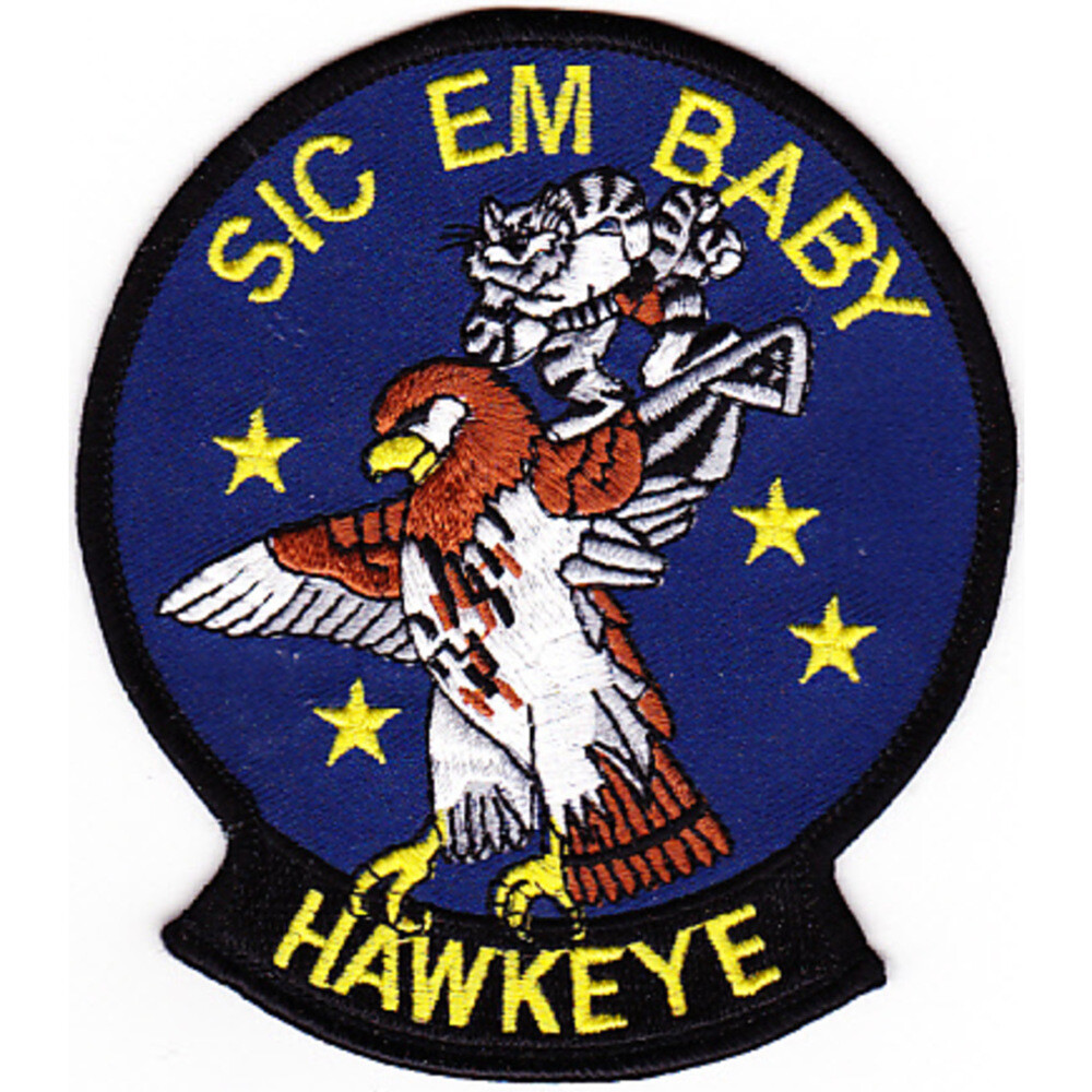 VAW-116 Patch Sic Em Baby Hawkeye