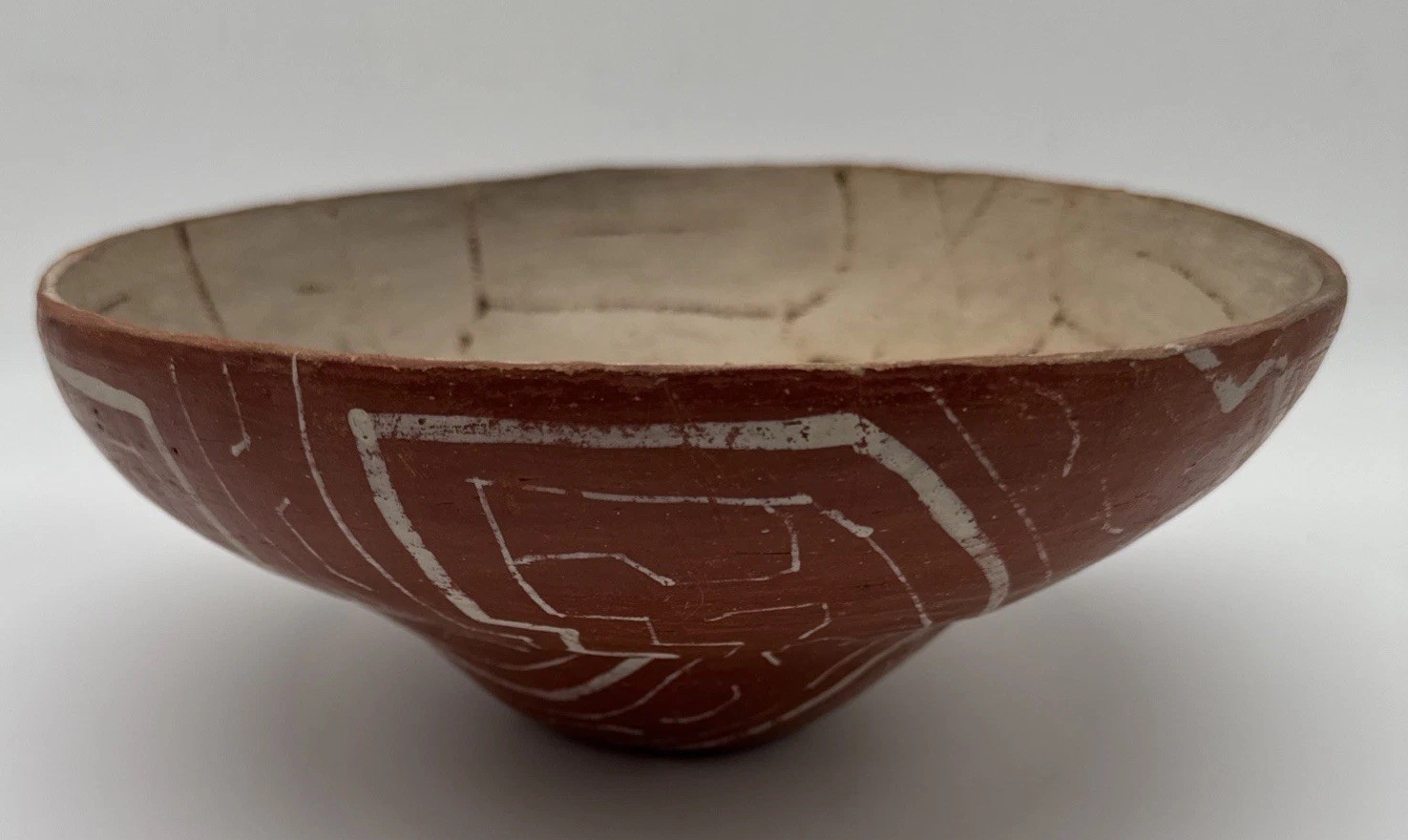 Medium Shipibo-Conibo Vessel – Wide Polychrome Bowl – Peruvian Tribal Art