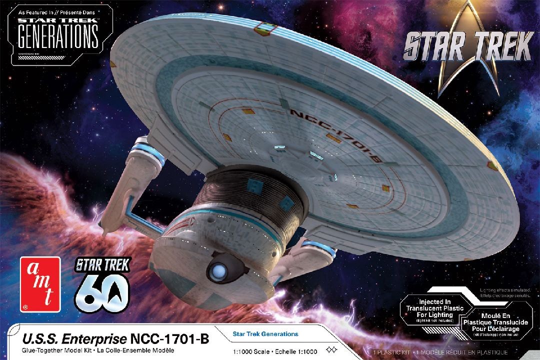 AMT 1560M 1:1000 Star Trek: Generations USS Enterprise NCC-1701-B Plastic Kit