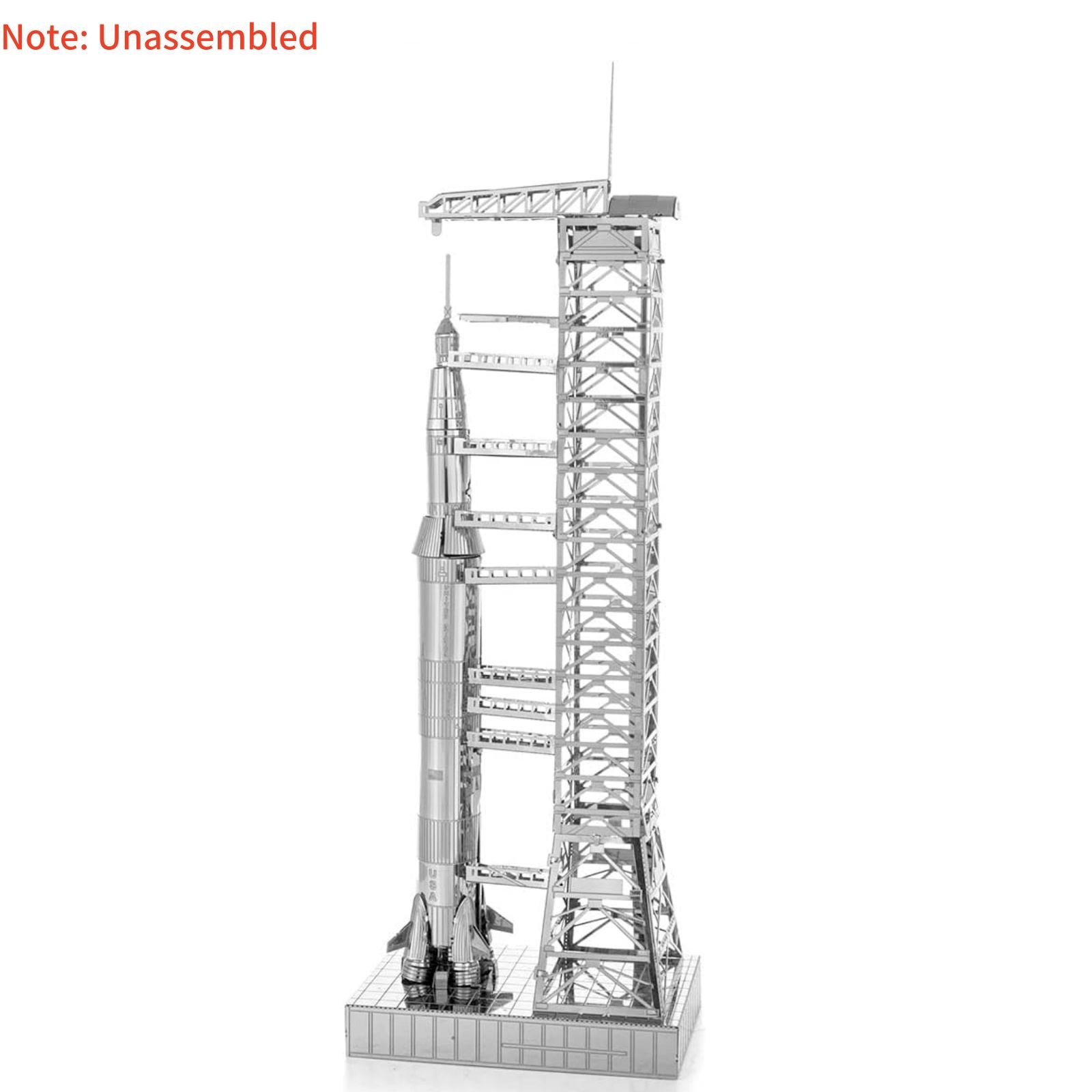 New 5.9in 1/770 High Quality USA Apollo 11 Saturn V w/ Gantry Unassembled Model