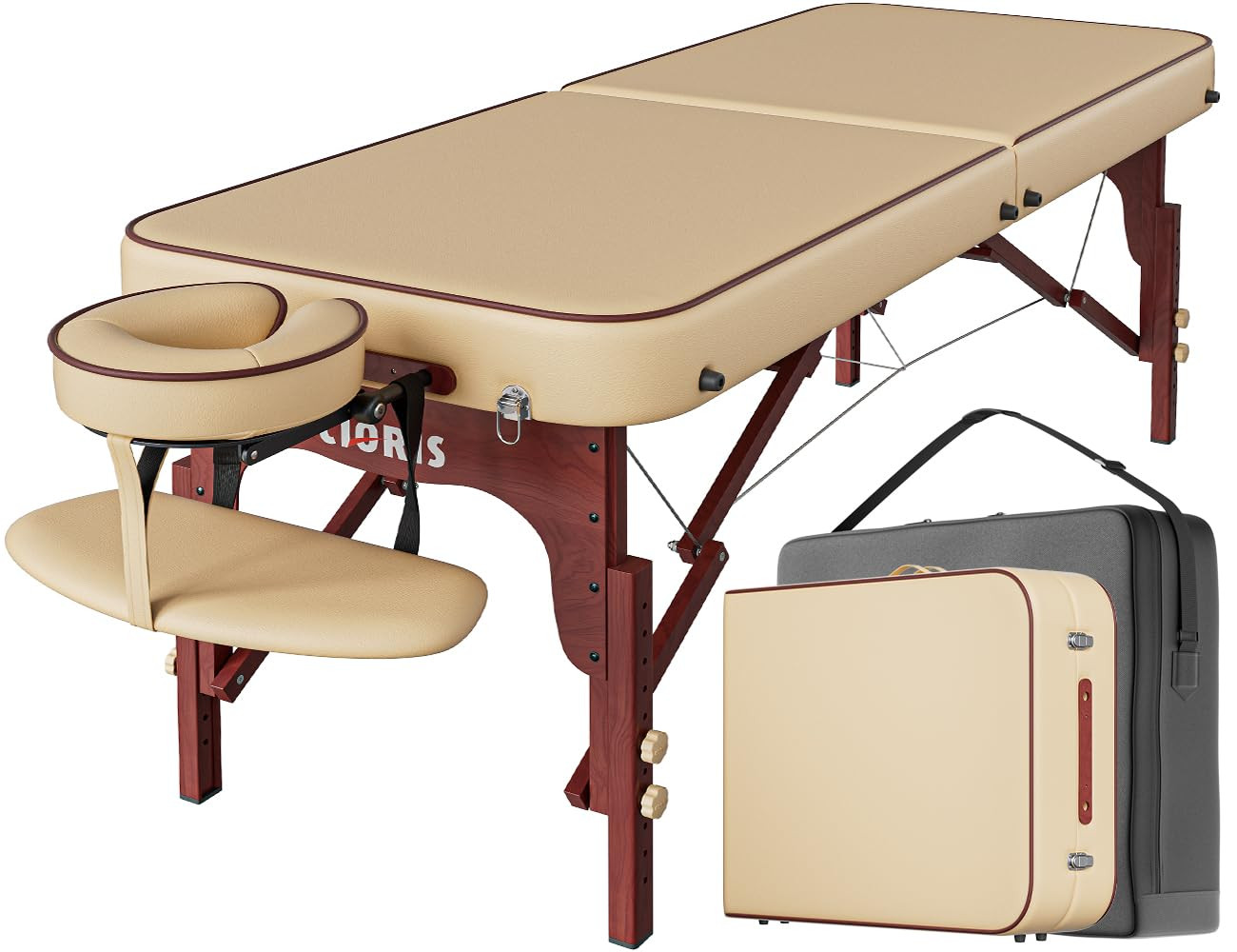 Portable 84" Massage Table - Heavy Duty, Adjustable, Lightweight with Carry Bag