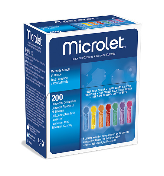 Bayer Contour Ascensia Microlet Lancets Box of 200 **BRAND NEW & SEALED**