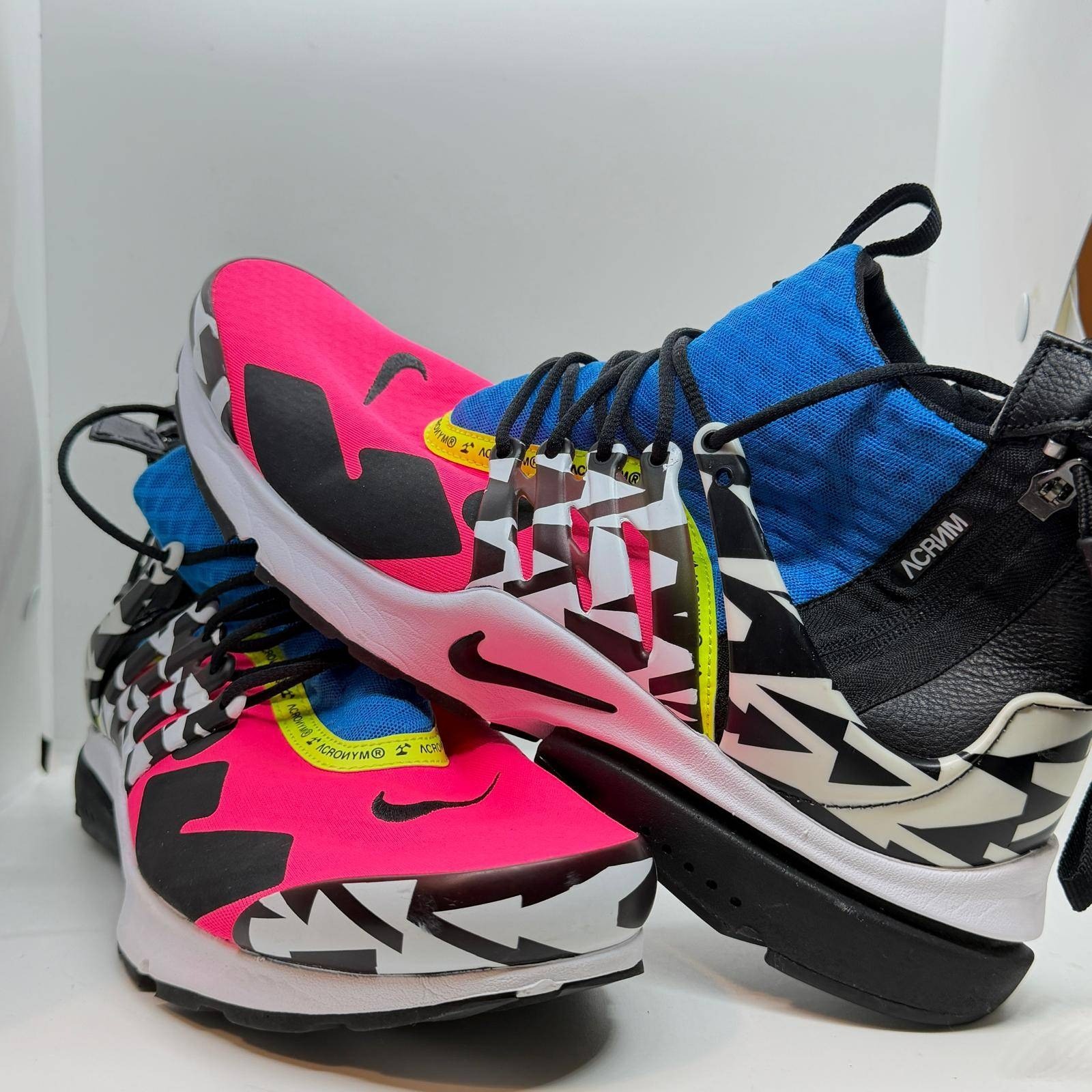 Nike Air Presto Mid Acronym Racer Pink Photo Blue AH7832-600 Mens Size 13