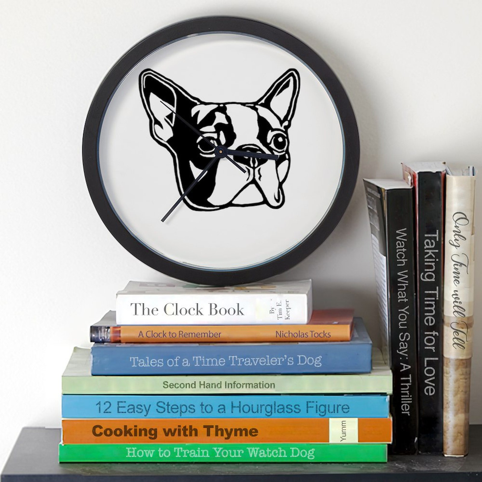 CafePress Boston Terrier 10" Wall Clock (207208881)