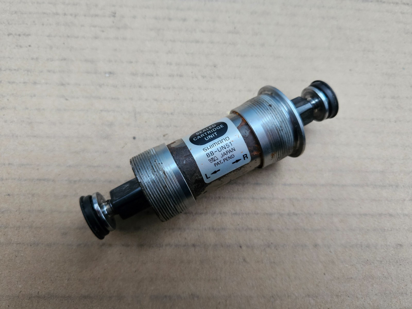 Vintage Shimano BB-UN51 73mm Cartridge Bottom Bracket 107mm Spindle