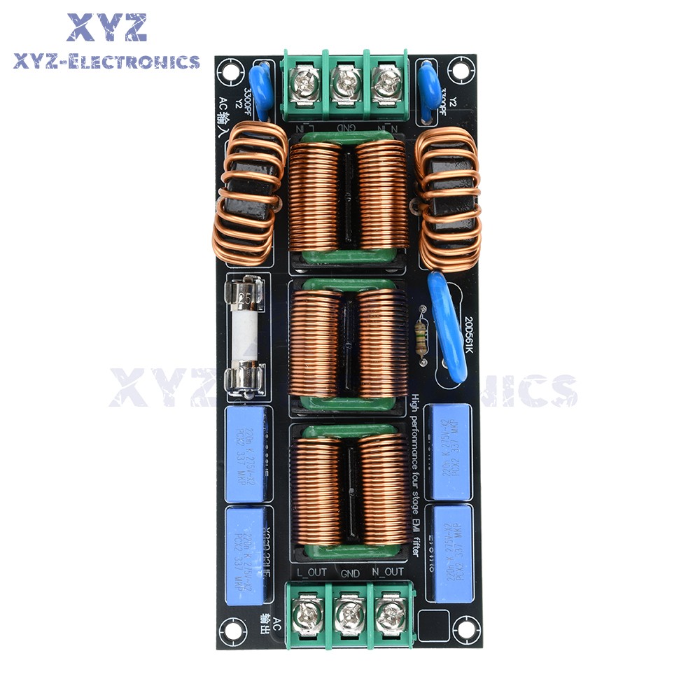 AC110-250V 4level Audio Power Supply EMI Electromagnetic Interference filter 16A