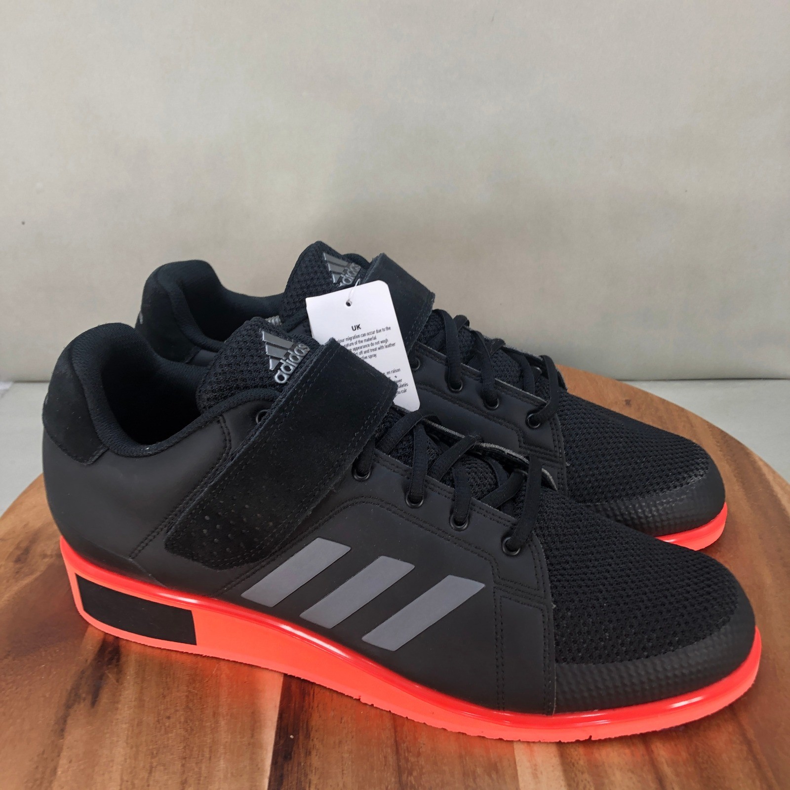 Adidas Power Perfect III EF2985 Mens Black Weightlifting Shoes Size 13.5
