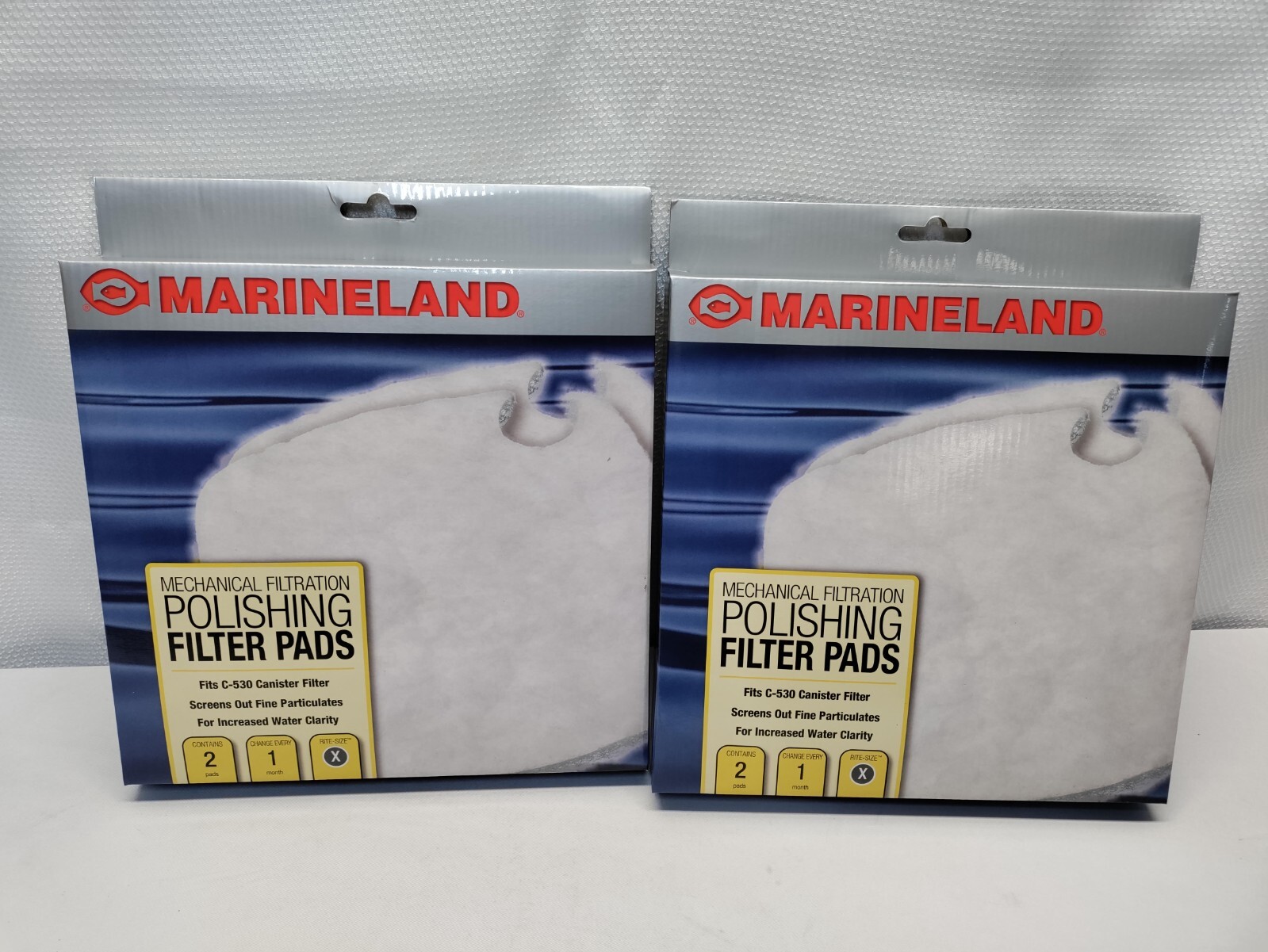 Marineland Polishing Filter Pad for Mechanical Filtration C530 2 Count -Lot Of 2