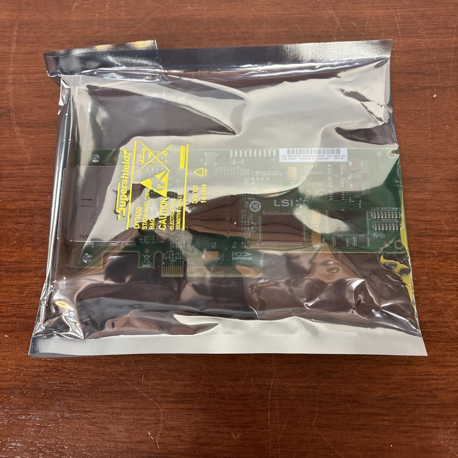 HP LSI SAS3801E-HP PCI Express SAS RAID Controller Card Dual Port Server Adapter