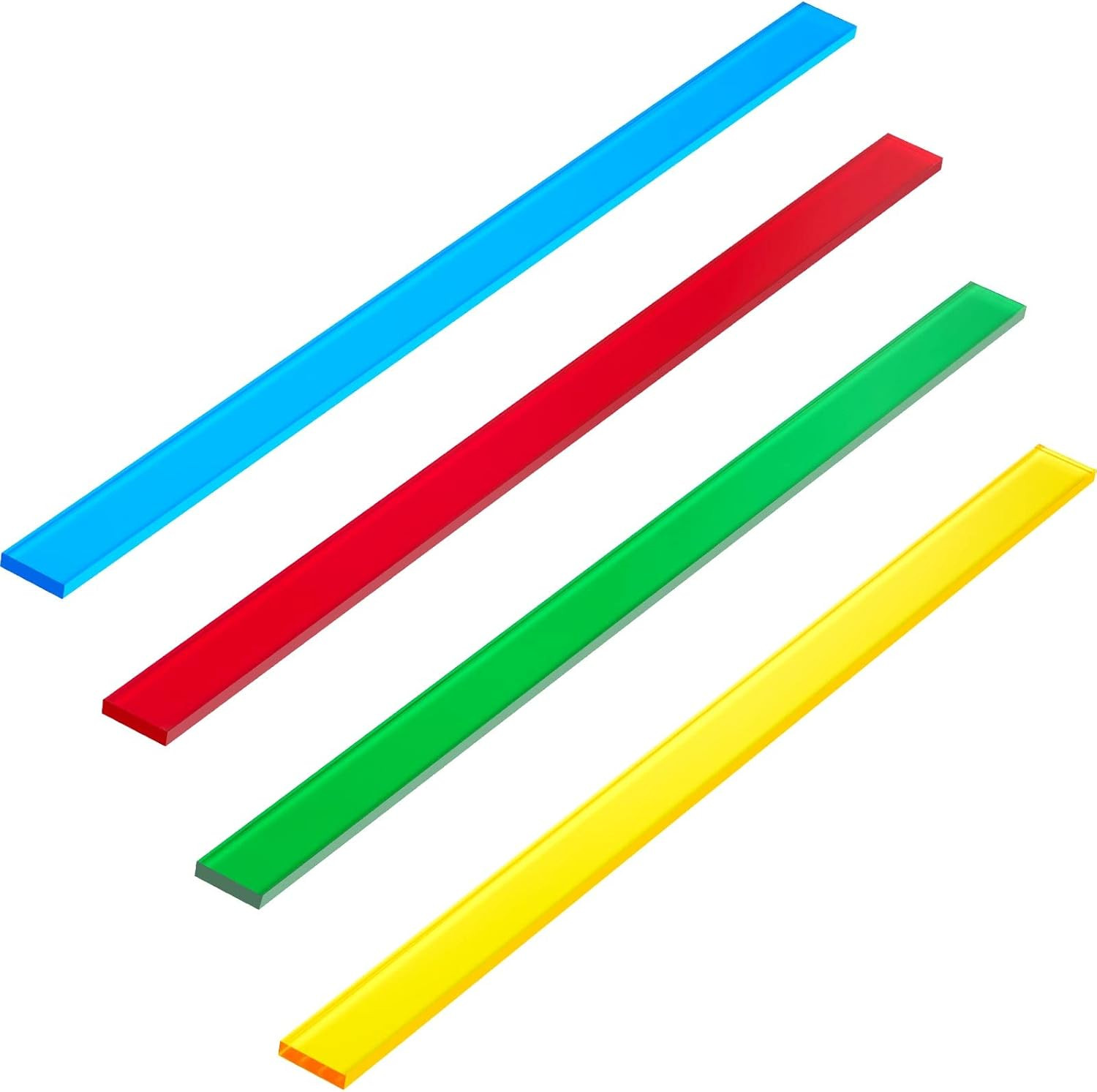 Henoyso Mahjong Tile Pushers 16.3 Inch Colored Acrylic Mahjong Pushers Set of..