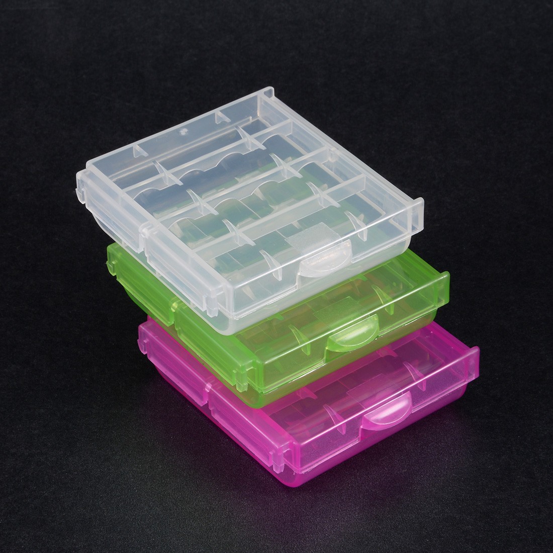 3pcs Portable Battery Storage Case Protective Compartment for AAA/AA Batteries