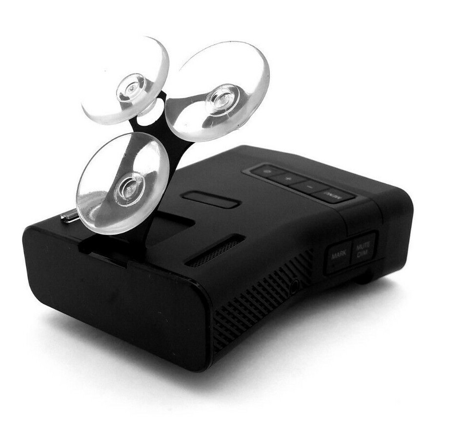 New Uniden R8 Radar Detector Mount Brkt w/6 Suction Cups (UND-R8-3C)