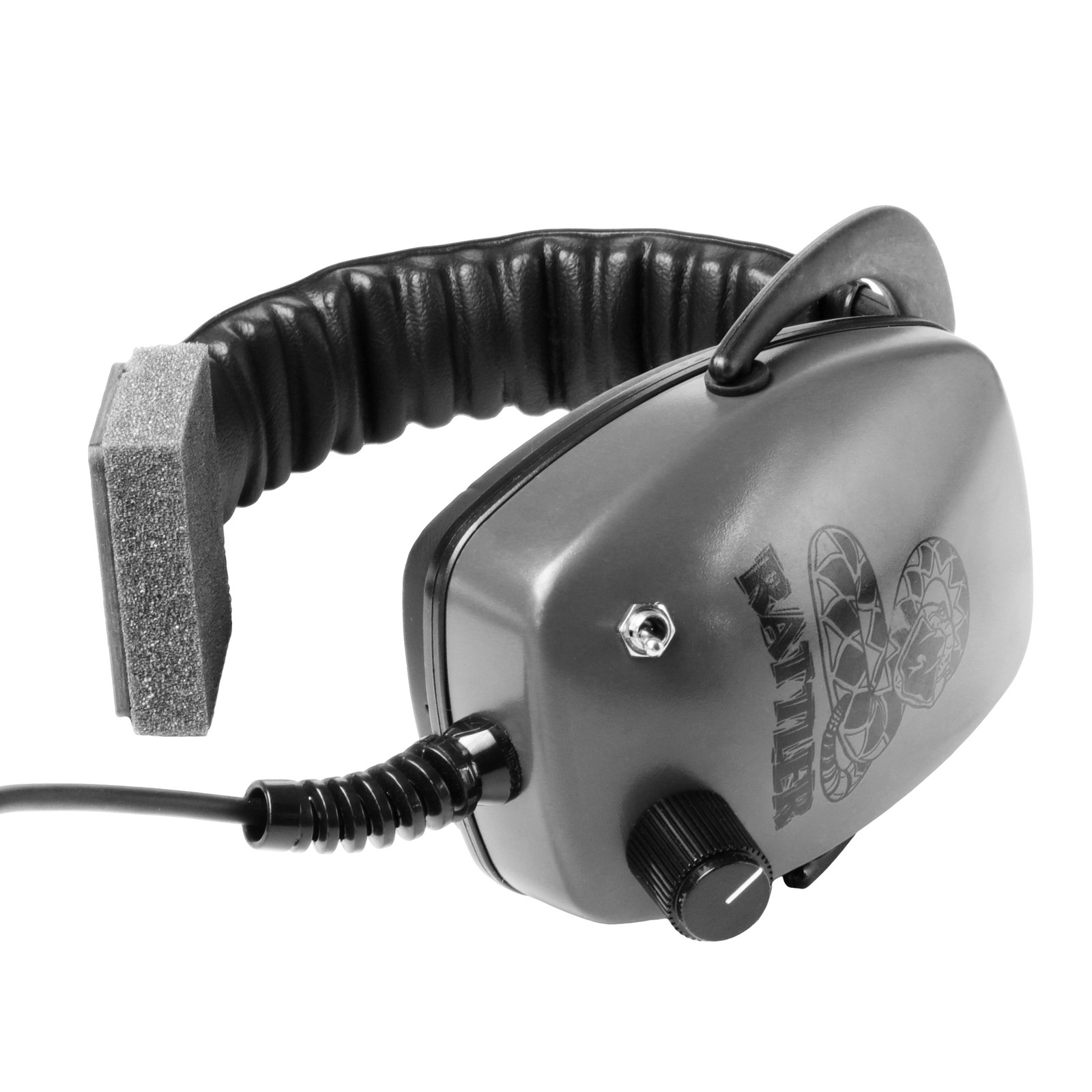DetectorPro Rattler Platinum One-Sided Headphones w/ 1/4" Angle Plug