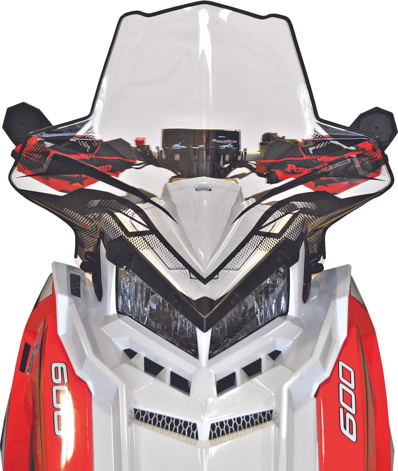 Powermadd Axys 20-1/2" Windshield High Clear Polaris Indy RMK Rush 11640