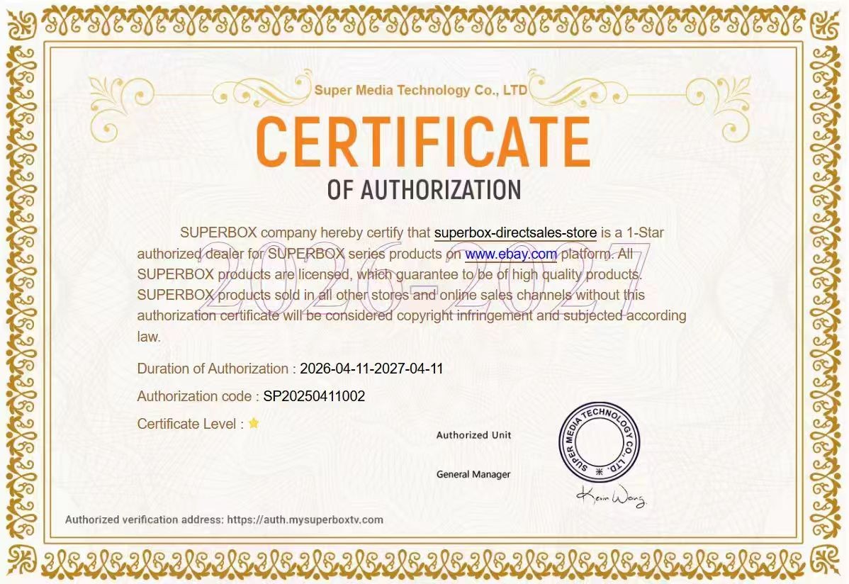 SuperBox S6Max TV BOX Support Authorized Distributor Same Day Shipping Send Gift
