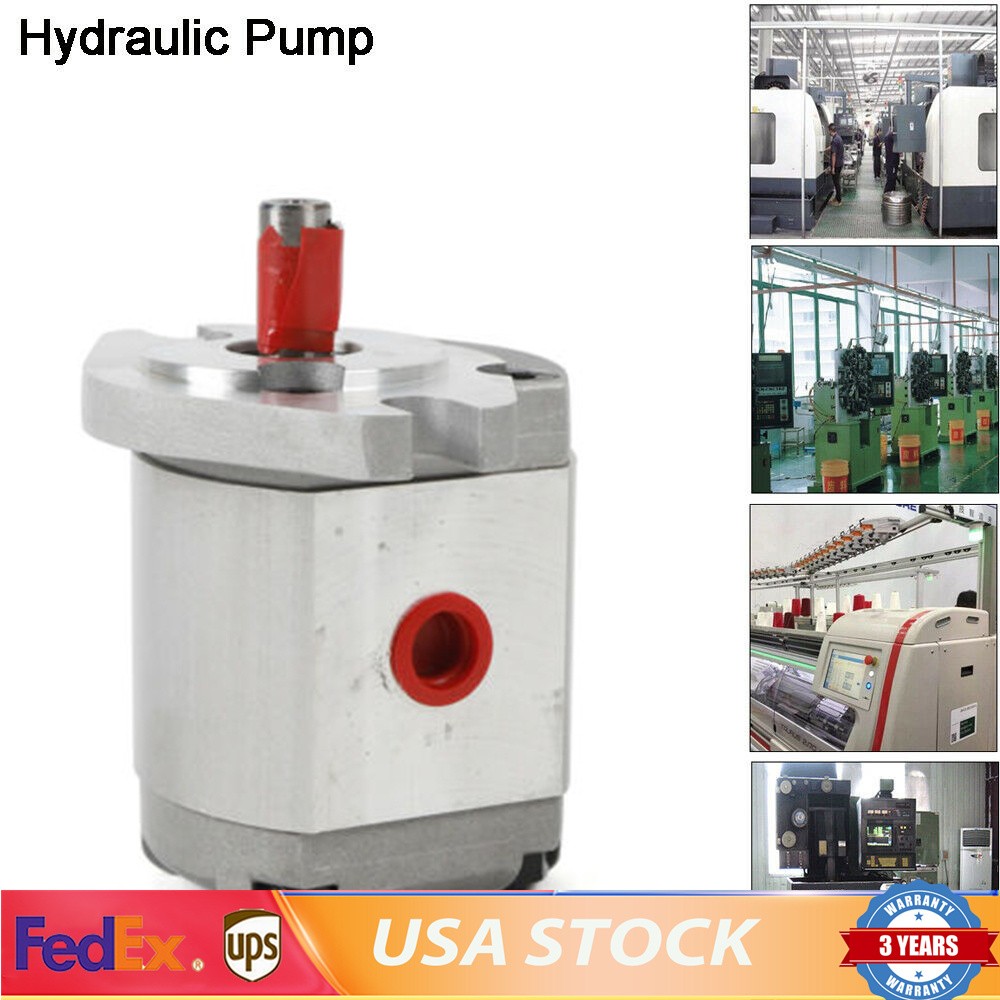 Mini High Pressure Hydraulic Gear Pump SAE Flat Key 6ML/R
