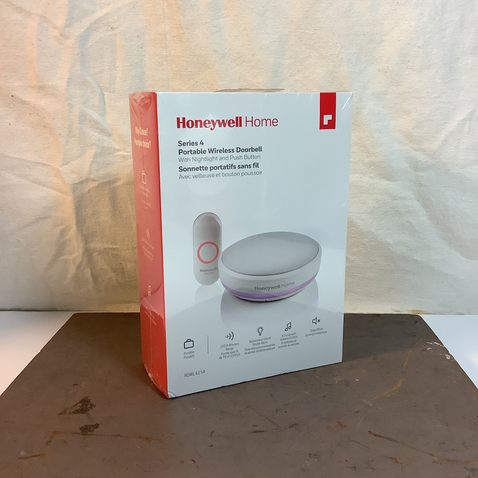 Honeywell Home RDWL415A Series 4 Portable Wireless Doorbell – NEW SEALED