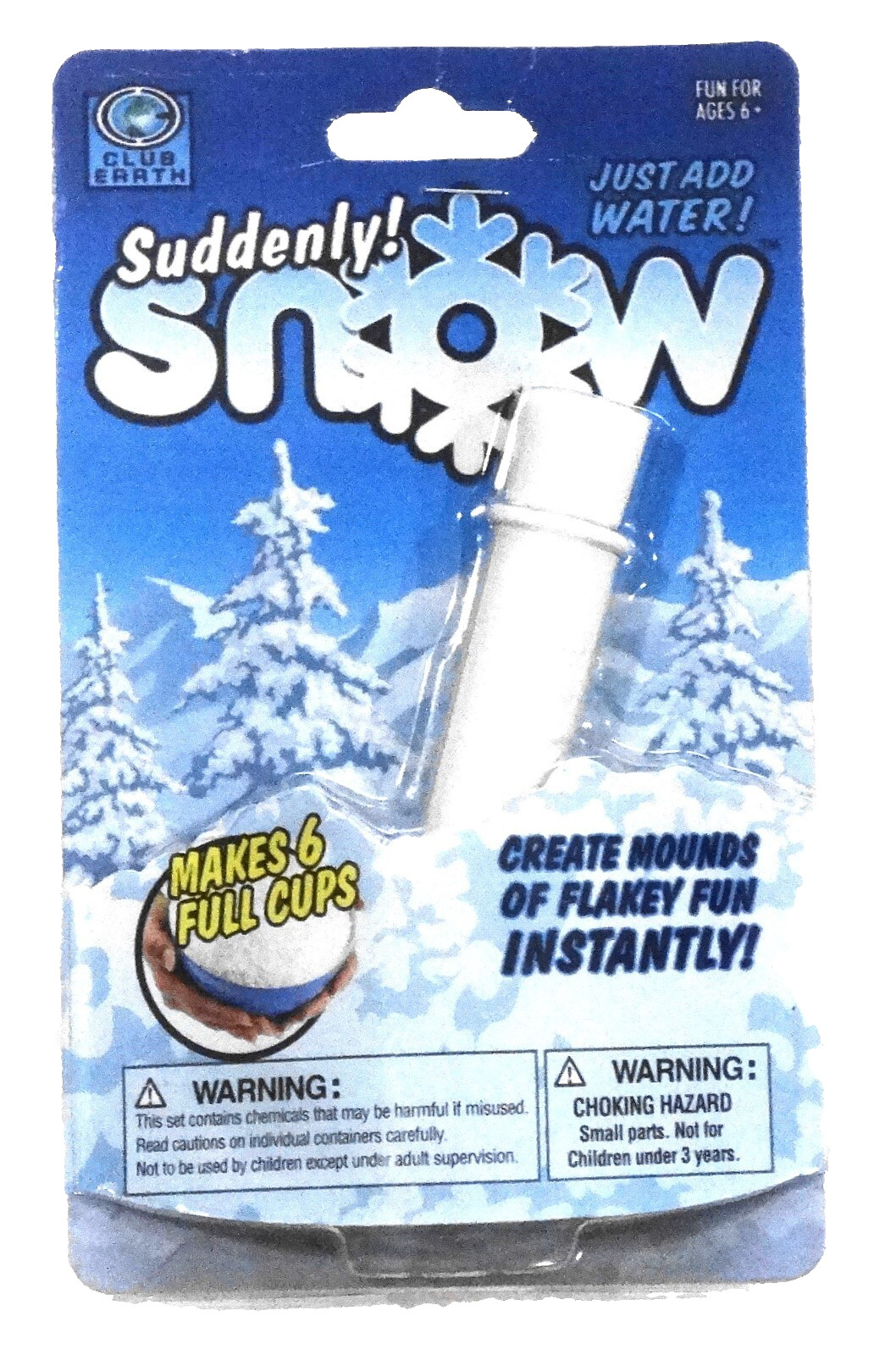 NEW Club Earth Suddenly Snow Summer/Winter Holiday Kids Fun Science Experiment