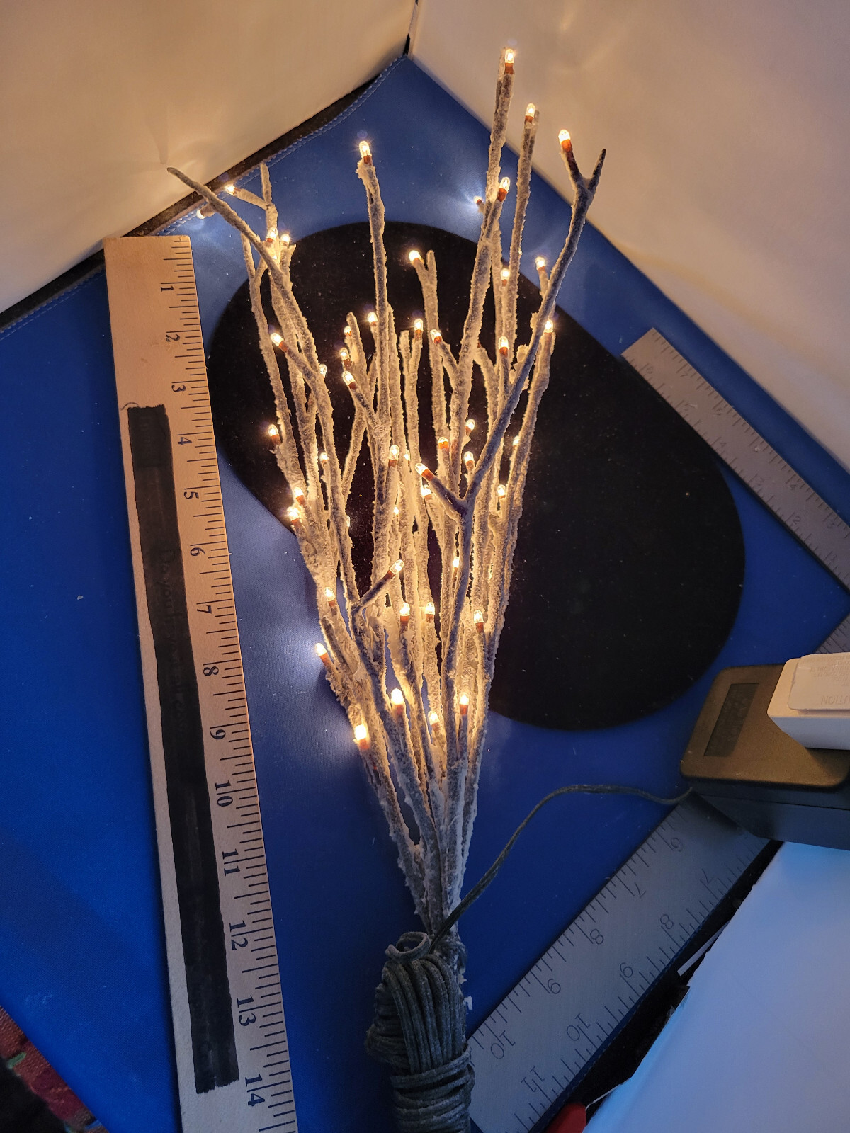 Night Light Flocked Lighted Tree Branches Corded Electric U01P