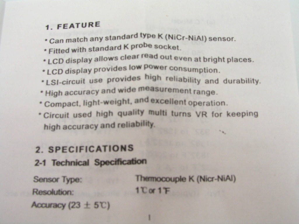 TM902C Digital Thermometer With Probe