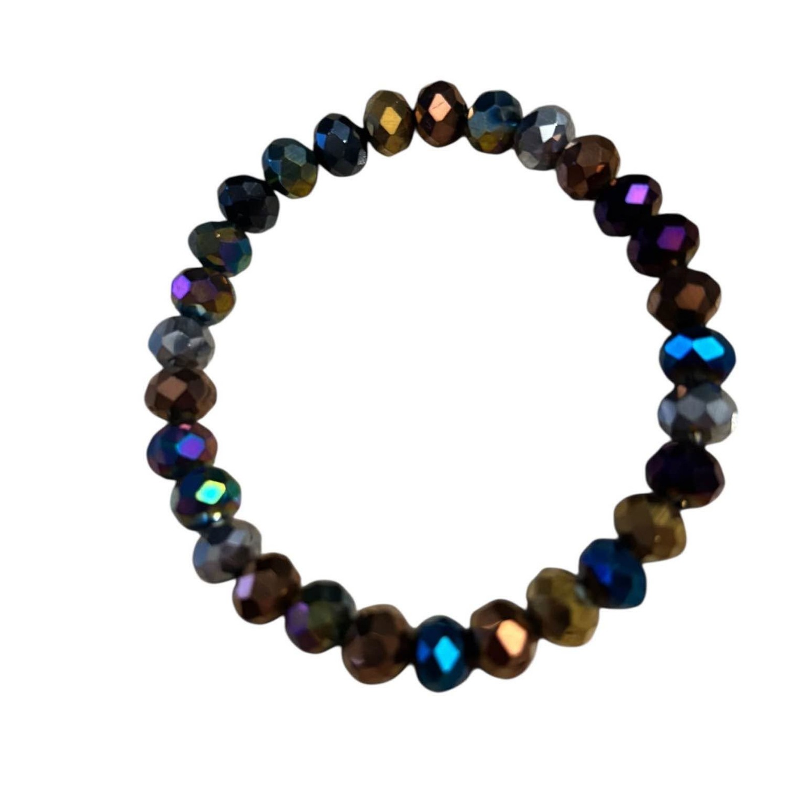 Handmade Glass Beaded Stretch Bracelet 0179