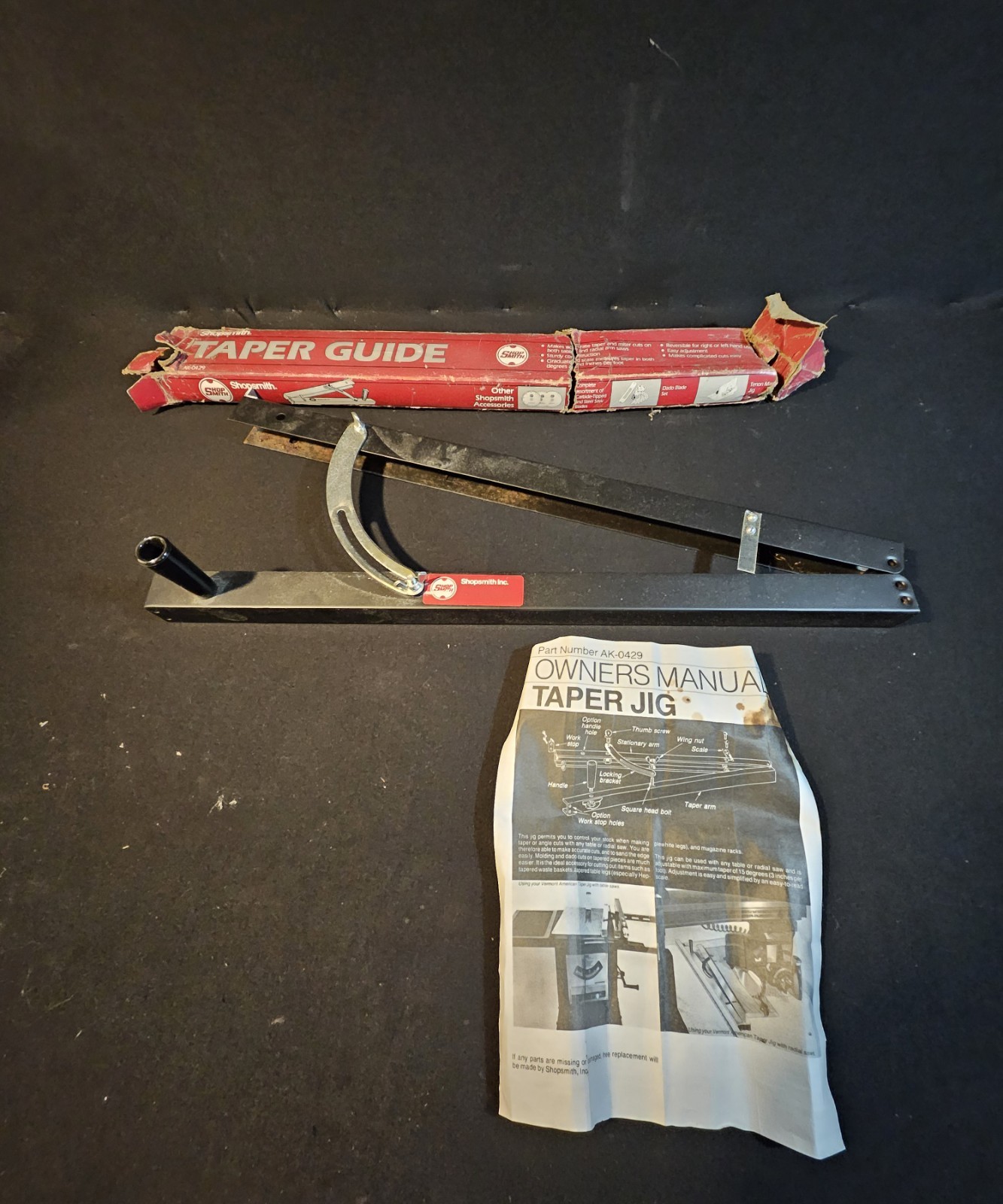 Shopsmith Taper Guide, AK-0429