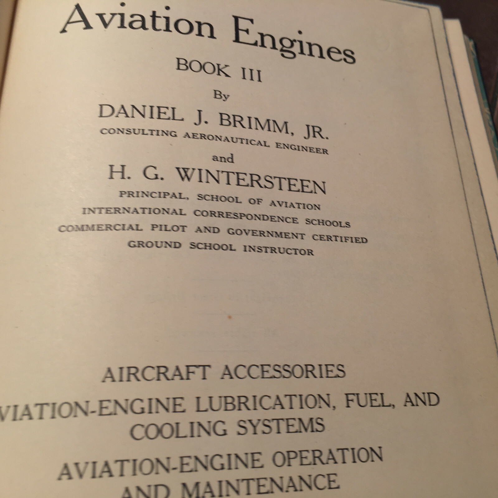 Aviation Engines Training Manual, by Brimm