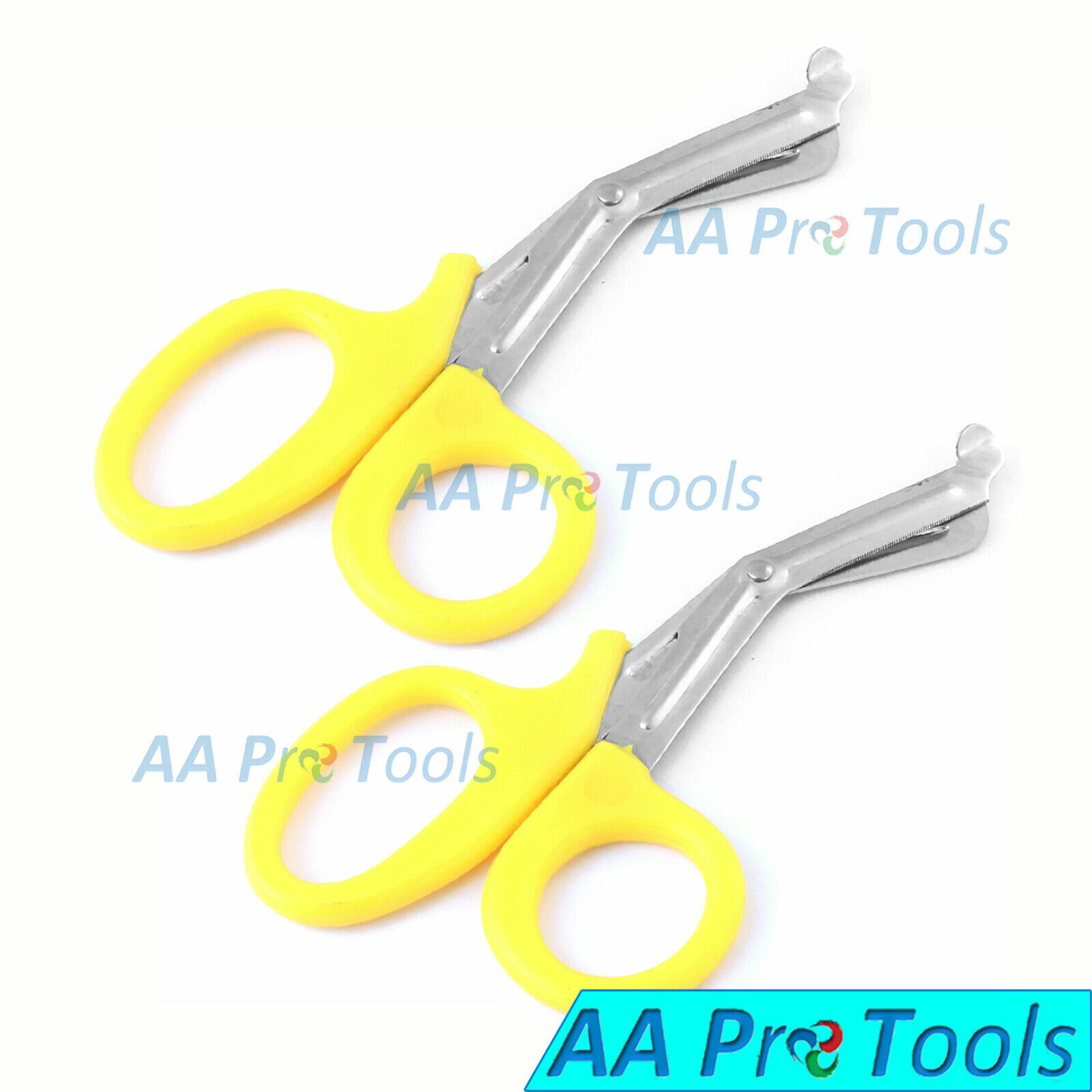 2 Pcs 5.5" Medical EMT/Utility Scissor Yellow-Color, 5 1/2 Inch Bandage Shears