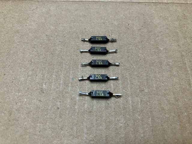 Super Nintendo SNES Fuse Lot 5 OEM Original Tested 1.5 Amp Pico Little Fuse