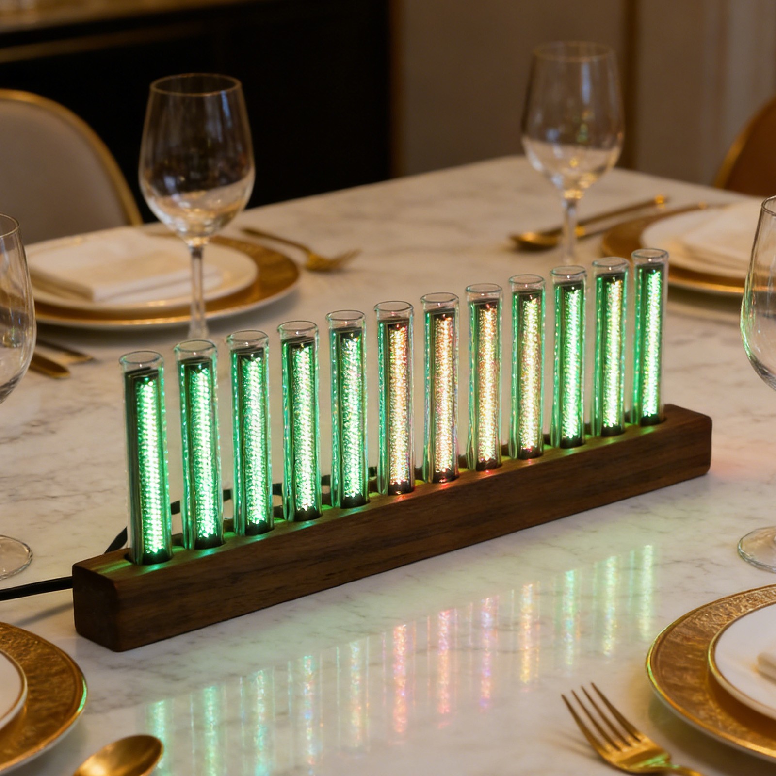 1 LED Music Spectrum Display With Adjustable Brightness For Home Use