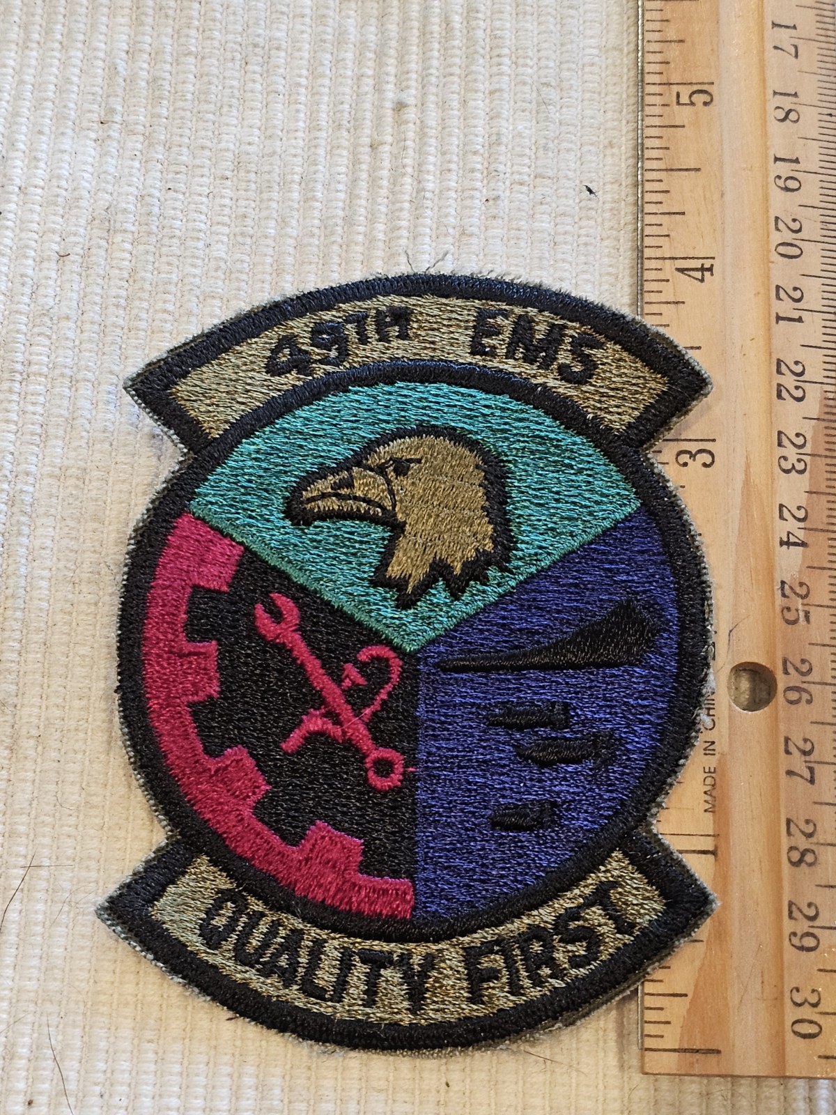 1960s 70s USAF Air Force Vietnam Cold War 49th EMS Squadron Patch L@@K!!!